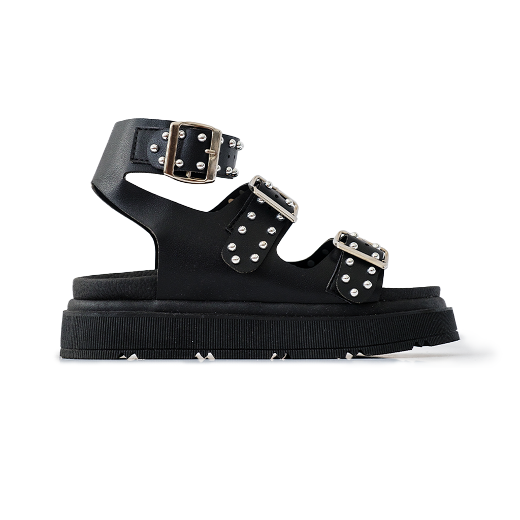 Stella Curata Rebel Sandal with Silver Studs